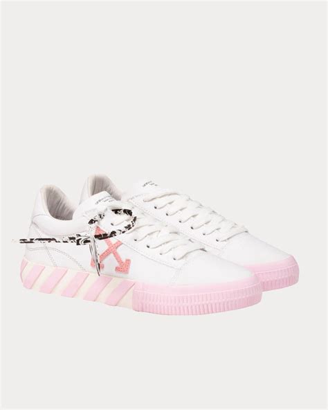 off white vulcanized sneakers pink.